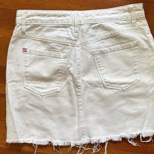 BDG White Denim Skirt